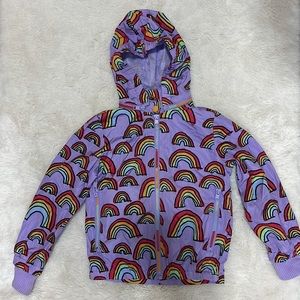 Stella McCartney kids rainbow print hoody